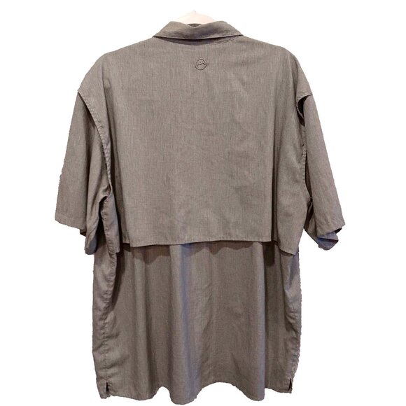 Magellan Fishgear Sport Shirt Mens XL Gray Moisture Wicking Law Security Outdoor - Picture 13 of 14